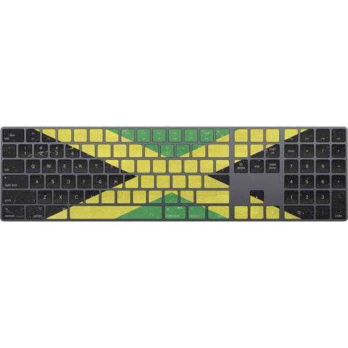 Jamaica Flag Distressed Magic Keyboard with Numeric Keypad Skin